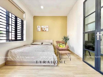 apartment one cool balcony bedroom full of Lê Trực furniture, Bình Thạnh