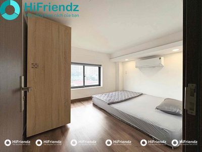 The two bedrooms are combined. One-two. New toilets.