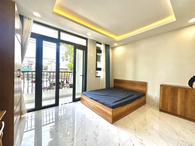 Nice studio balcony full of fine furniture, near hutech, Wentl, District 1.