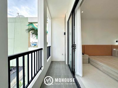 Super-supply service apartment 24/7, full interior with Nguyễn Sơn balcony