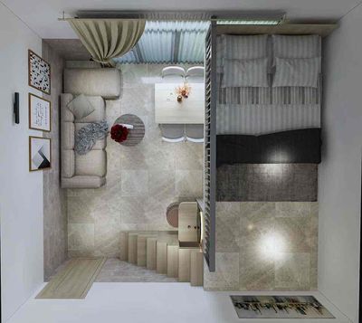 The new Duprix Full apartment - fancy design - Sala open balcony