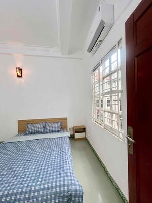 The owner rented a room full of furniture, cool windows.