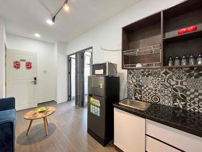 With just 7 million and 5 right on the balcony, one kitchen bedroom at Bến Thành Market