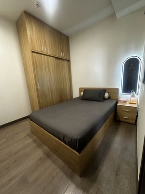 Rent the apartment for two bedrooms, 12 million a month, 57 meters 2 in District 7 Boulevard.