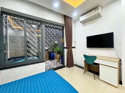 Rent an apartment. A garden bedroom, Bình Thạnh Center.