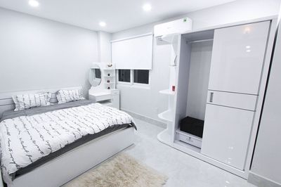Rent a service apartment. A private bedroom/studio full interior of District 7