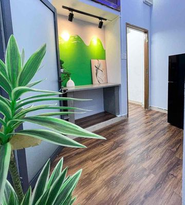 Two bedrooms have a balcony, a bathroom. A guest room.