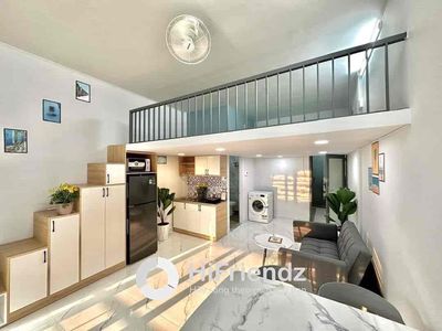Rent an apartment full of furniture - private washing machine - Khuông Việt immediately