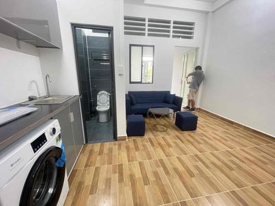 The service apartment is right here. Aeon Tân Phú - 40 m2 Full interior - There's a balcony