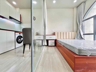 The apartment separated the big window kitchen right out of the toilet.
