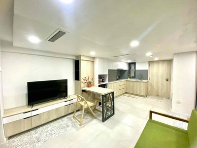 modern apartment full utility - with cool blue balcony