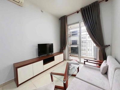 A nice high-rise apartment entering right on a cool high floor.