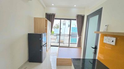 The new balcony studio - full interior - right by Hoàng Sa