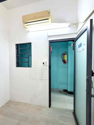 The student room -- the air conditioner -- near the house, the logout.