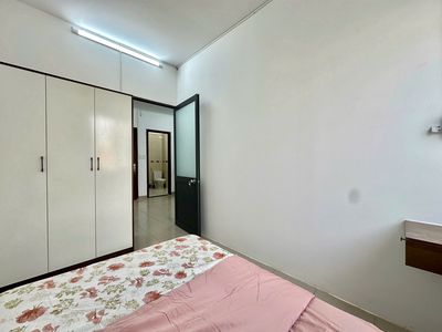 Two empty bedrooms. New house, Bình Thạnh 01.