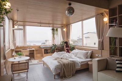 Rent a high-end kitchen divorce apartment in Trương Định District 3 beautiful view cheap