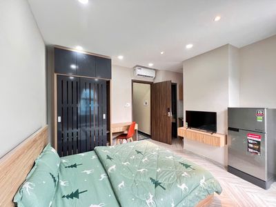 Rent the apartment. A public bedroom.Full interior, Nguyễn Thượng Hiền. Bình Thạnh.