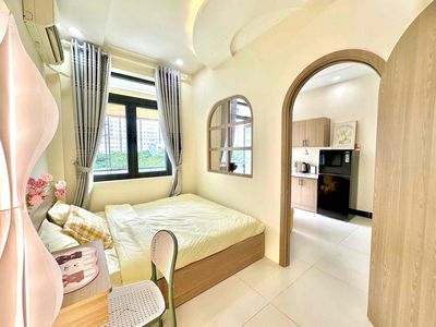 Nice apartment. A private bedroom. A big, wide balcony.