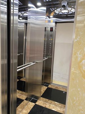 The elevator, the door.
