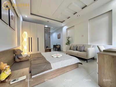 mini apartment one bedroom - full interior - super wide balcony