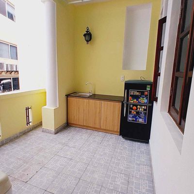 Rent an apartment. One of the kitchens near the airport.