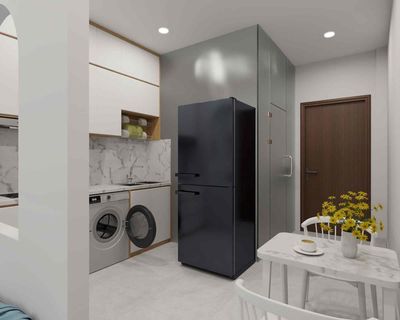 The service apartment opened early October.