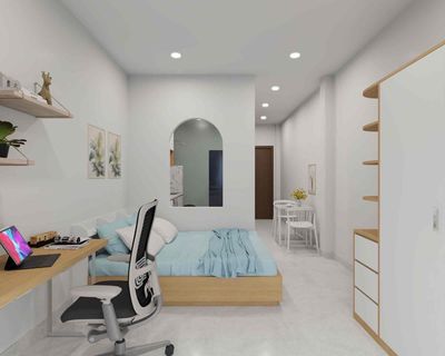 The service apartment opened early October.