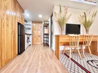 Rent an apartment full of furniture.