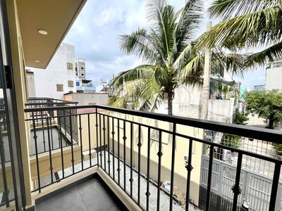 - The balcony studio is super open - and - two bedrooms.