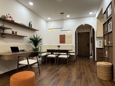 Rent two Akari bedrooms full of beautiful Japanese-style furniture.