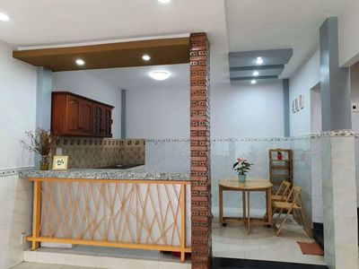 The full interior, Âu Cơ 4.2 x 12 meters, one floor, two bedrooms, for 12 million
