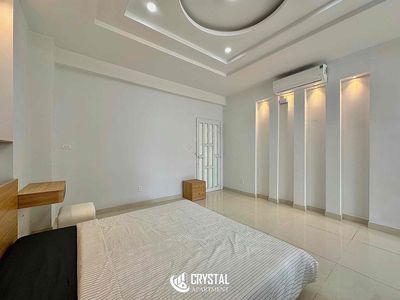 Open the studio and a full bedroom with a "new home" balcony.