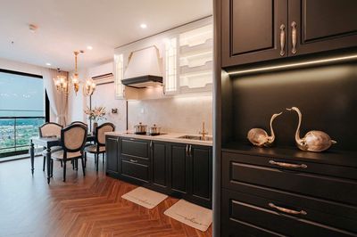 Rent a Studio apartment. A two-room bedroom. Three Vinhomes Grand Park bedrooms.