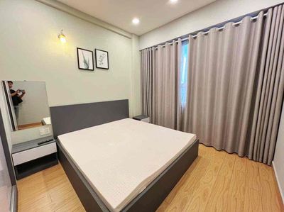 Two bedrooms. A full interior toilet.
