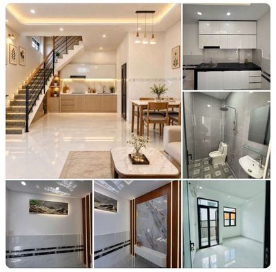 The new house is 100% one floor, two rooms, near Trung Mỹ Tây District 12.