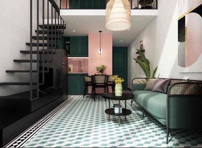 DARPA/ studio full of furniture with laundry, lobbying, free swimming pool, District 7