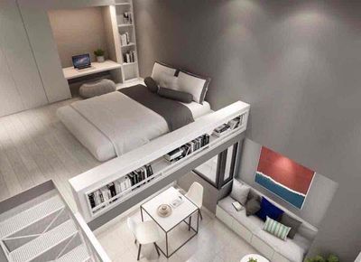 DARPA/ studio full of furniture with laundry, lobbying, free swimming pool, District 7