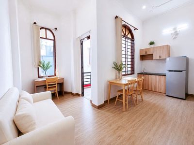 Studio in the interior has a balcony -- near Tân Bình Airport.