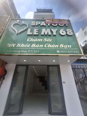 Rent one Trần Hưng Đạo, 5th. 4.2 X 22.5 meters, 4 floors.