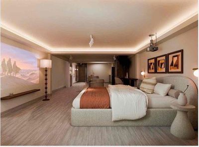 In one bedroom, right here in the middle of the 370rd district, the interior, near the Det.