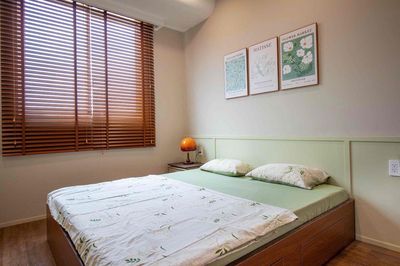 Rent an apartment that's decor into two new bedrooms.