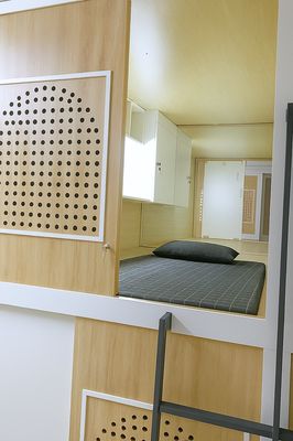 sleepbox at the Office of Cakes.