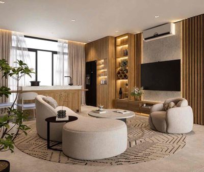 penthouse 100 m2 - 2 bedroom - full advanced interior - right Cộng Hoà
