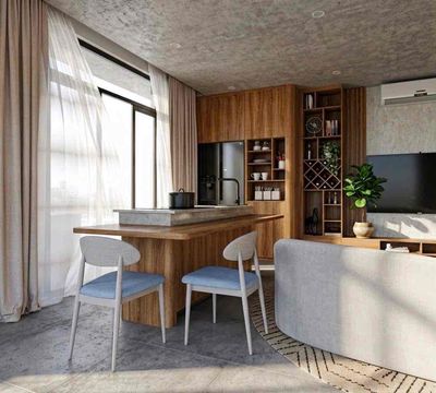 penthouse 100 m2 - 2 bedroom - full advanced interior - right Cộng Hoà