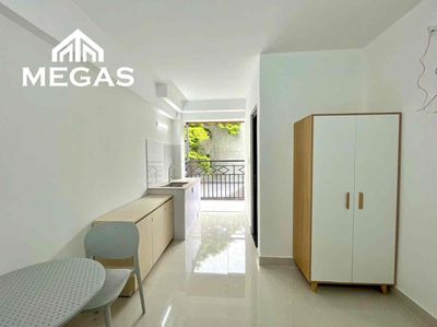 Rent a balcony studio full of furniture in Thạnh Mỹ Lợi.