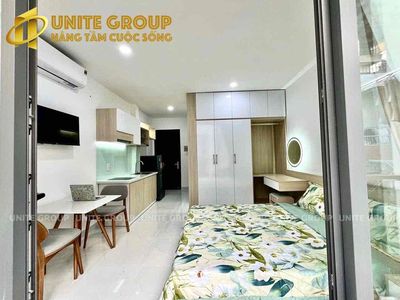 Rent right here at the balcony studio 35 m2 at Chu Văn An near the University of uth