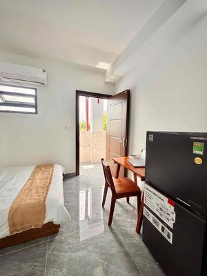 The balcony studio is Nguyễn Thị Nhuần District 12.