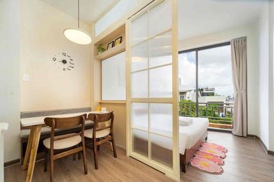 The studio one bedroom nears the seven-year-olds-of-the-art.