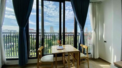 The apartment is one bedroom. The Japanese City Public Hall.