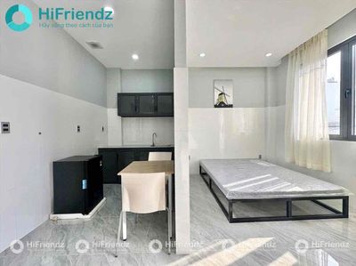 empty kitchen studio - full interior - window - walk through aeon Tân Phú